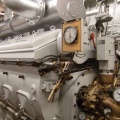 An EMD diesel engine with a Marquette governor control on the John Purves tug boat 